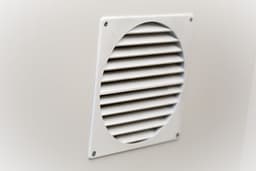 Louvered Vent For Cabinet Cooling Fits 200 x 200mm Fan 3d model