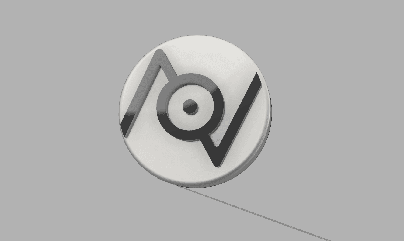 POKEMON UNOWN NON-MMU FRIDGE MAGNET “N” 3d model
