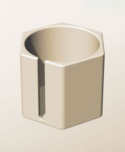 CH96-95-S Modular Stacking slotted container for home decor 3d model