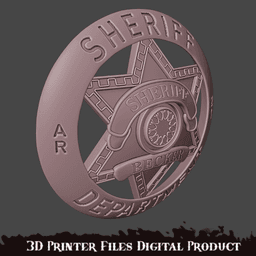 Silo Sheriff Backer Badge 3d model