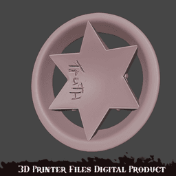 Silo Sheriff Backer Badge 3d model