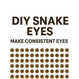 Printable Eye Sheet | RATTLESNAKE, HOGNOSE, BUSHVIPER, GABOON VIPER (Members Only) 3d model