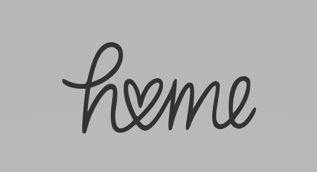Home Line 2D Art Frame.stl 3d model