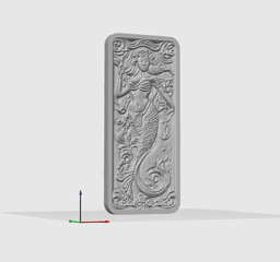 Mermaid Pencil Box 3d model