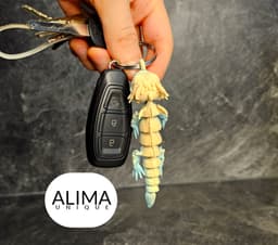 Keychain - Flexi little baby dragon (articulated) 3d model
