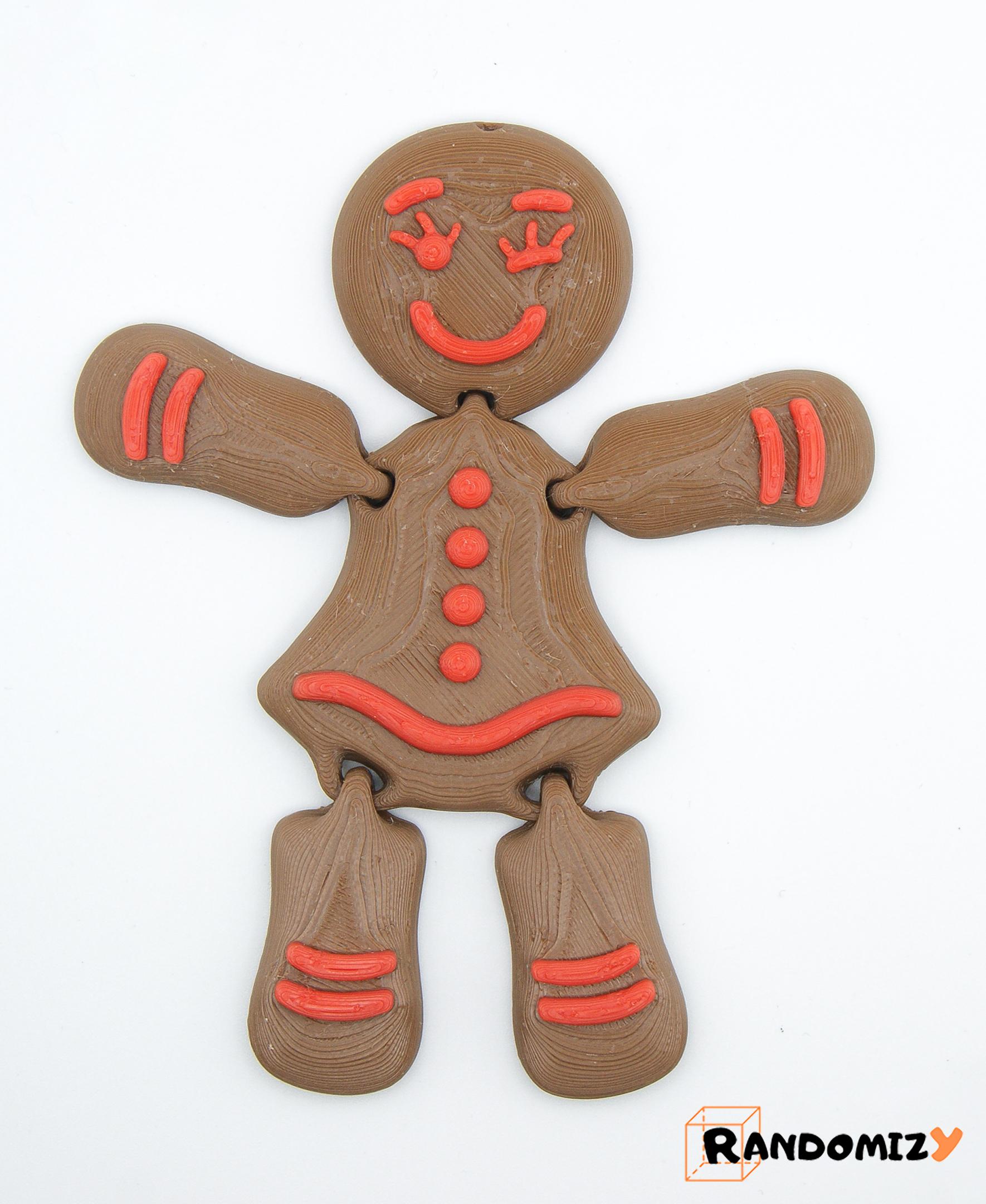 Flexi Gingerbread Woman.stl 3d model