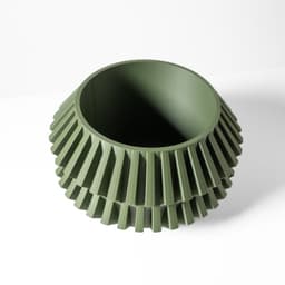 The Risae Planter Pot with Drainage Tray & Stand: Modern and Unique Home Decor for Plants 3d model