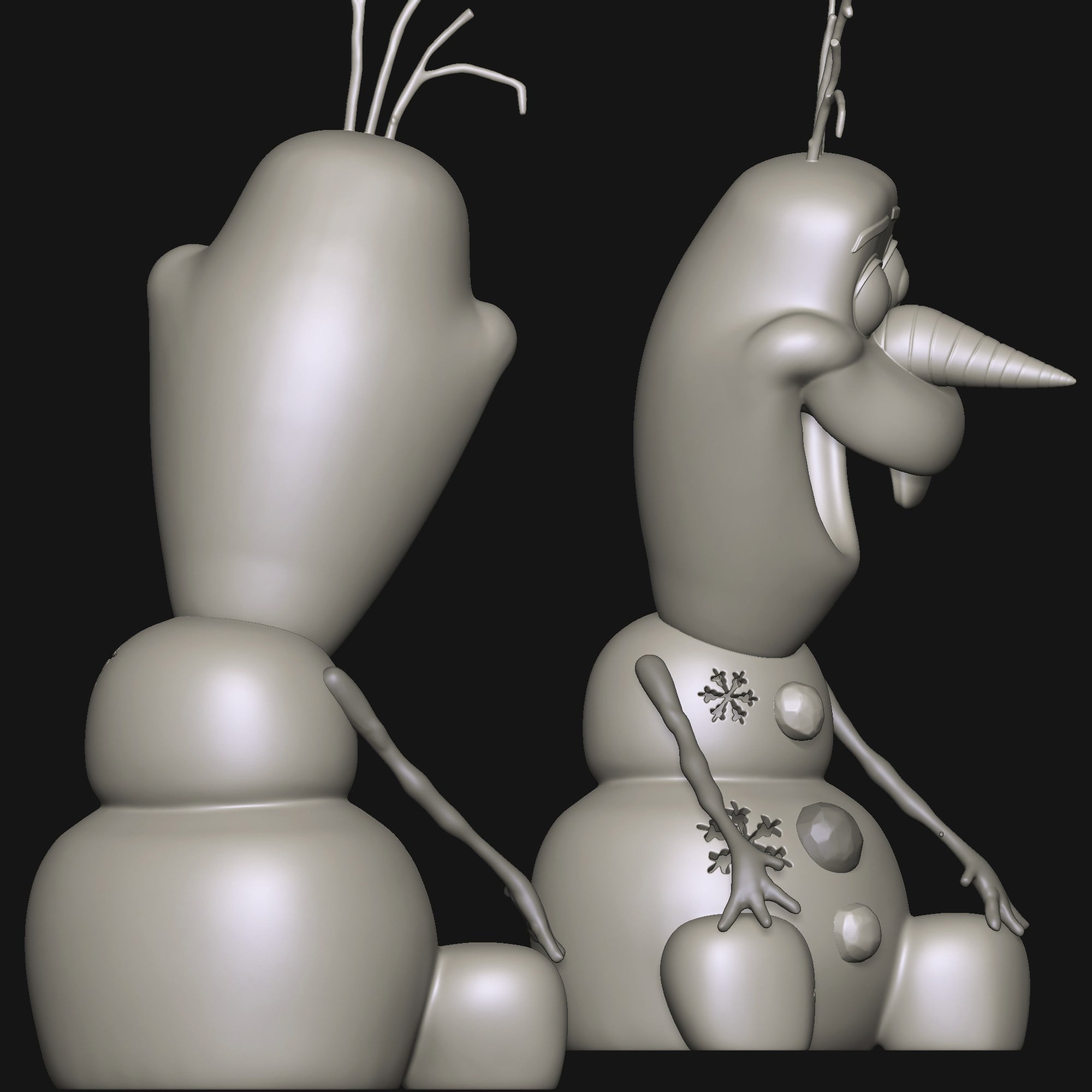 Olaf the Snowman 3d model