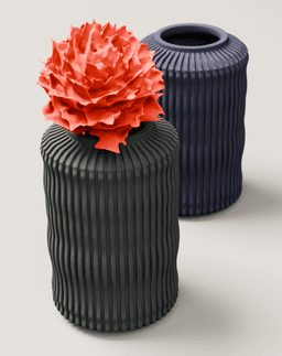 Ribbed Vase Version 1 3d model