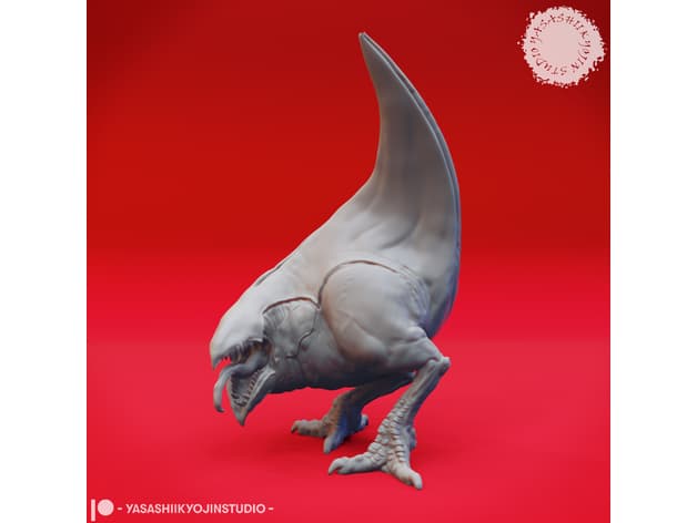 Abyssal Chicken - Tabletop Miniature 3d model