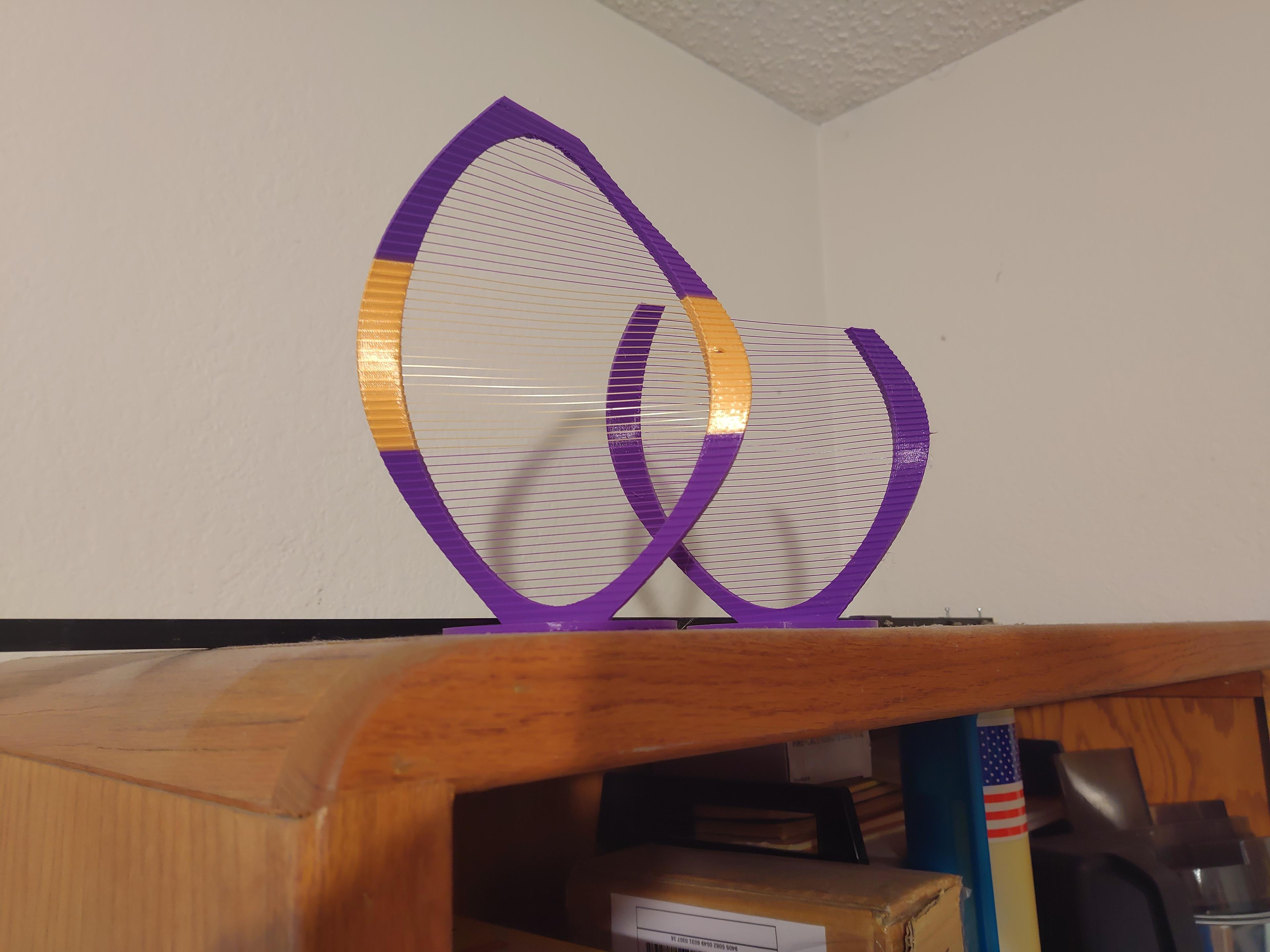 Single String Twist - I had a printer failure on my first one so I just shortened it. - 3d model
