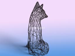 Fox 🦊🏠 3d model