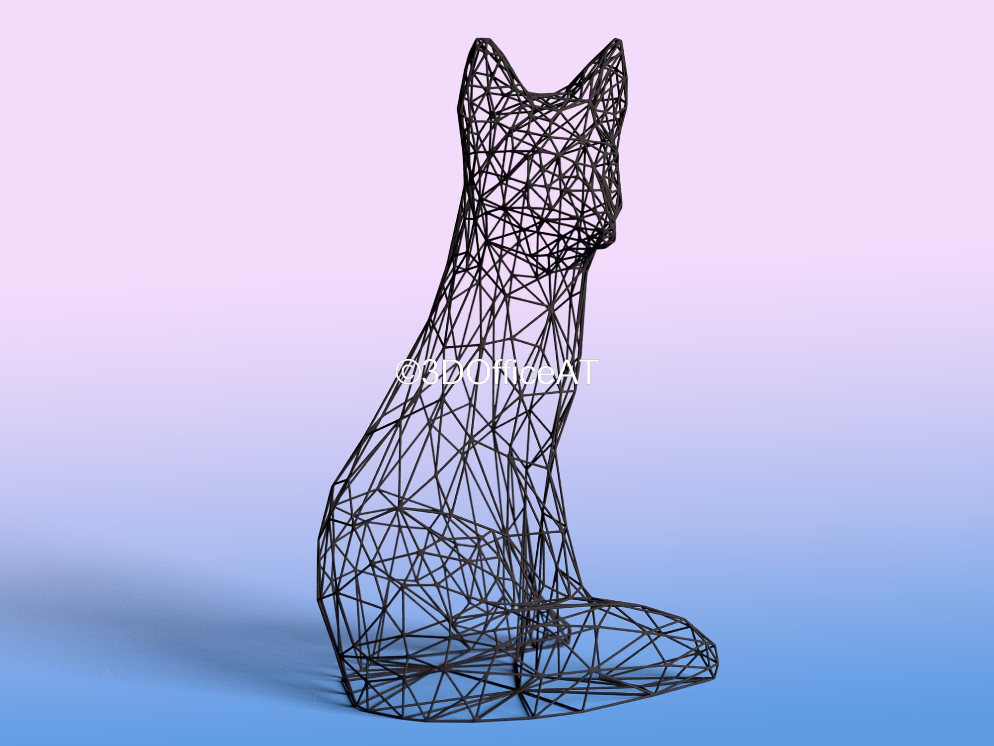 Fox 🦊🏠 3d model