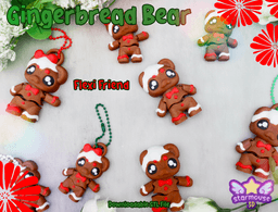 Gingerbread Bear Flexi & Bauble Tray 3d model