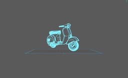 Vespa - Wall Art 3d model