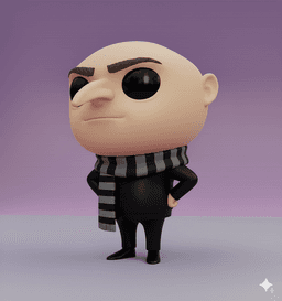 GRU KAWAII CHIBI COLLECTIBLE 3D FIGURE (STL FILE) 3d model