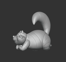 Smiling Cheshire Cat 3d model
