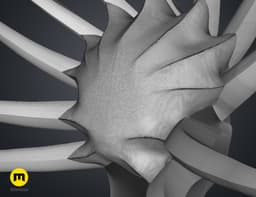Kenpachi Zaraki Hair – Bleach 3d model