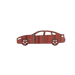 BMW 440i 3D Car Flip Art Desk Display 3d model