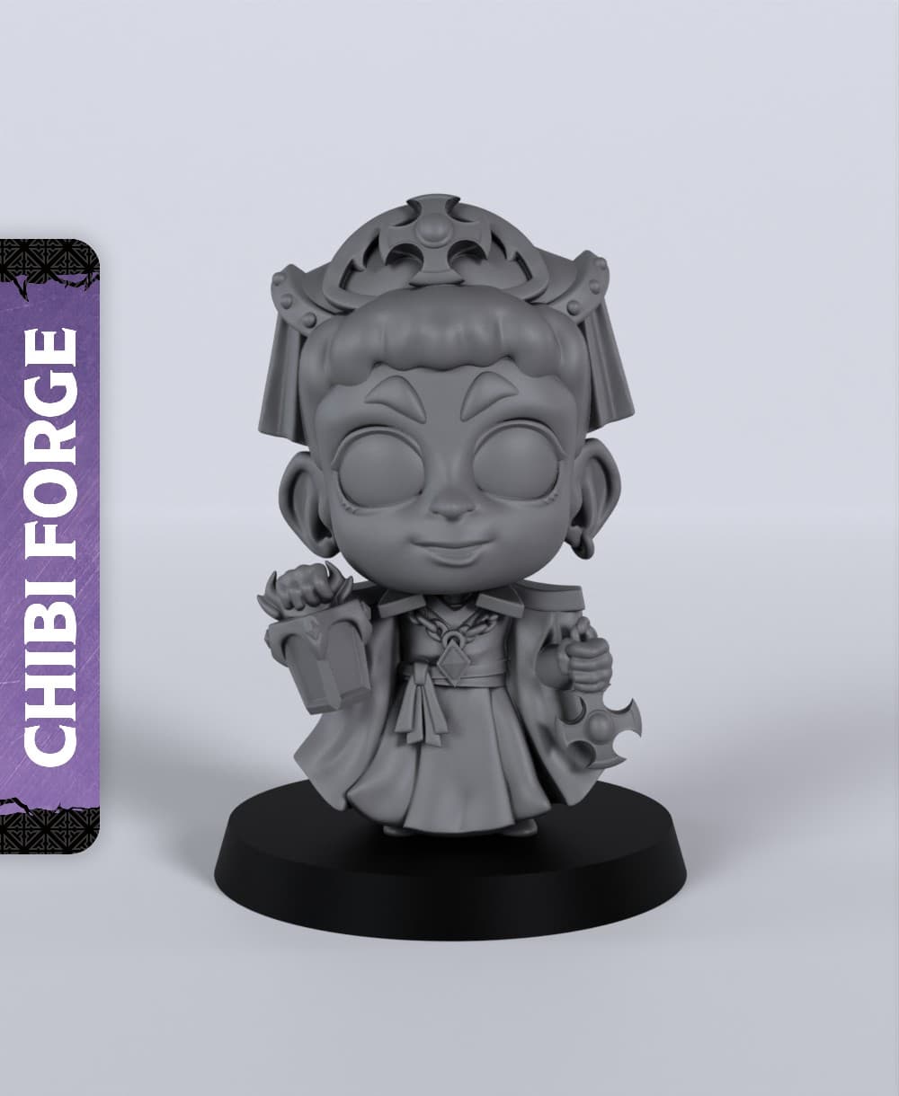 Male Human Cleric - With Free Dragon - 5e DnD Inspired for RPG and Wargamers 3d model