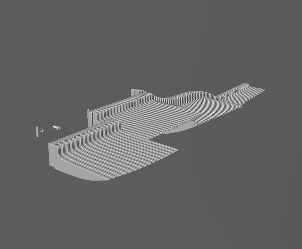 Parametric Shelf Design V3 3d model