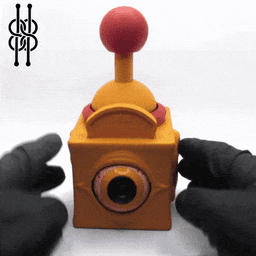 ANIMATRONICS MECHANICAL MOVING EYE - NO ELECTRONICS REQUIRED - FULLY 3D PRINTABLE 3d model