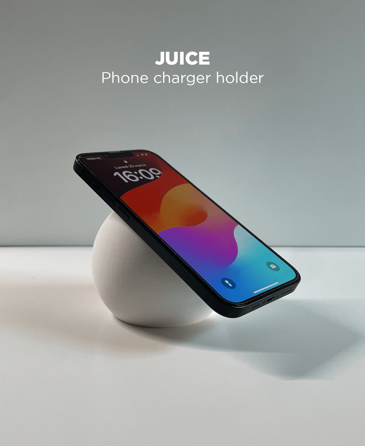 Juice, phone charger holder stand. 3d model