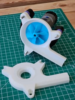 Turbo Impeller Blower Attachment for Rotary Tool 3d model