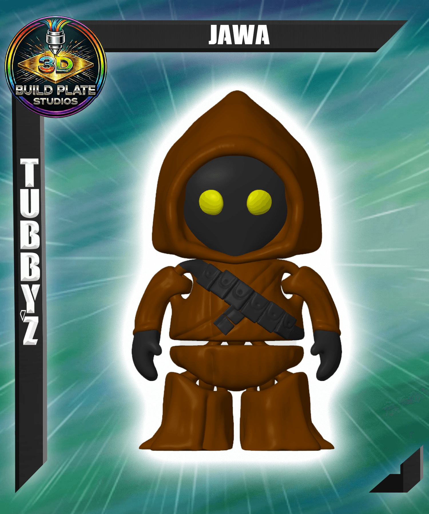 STAR WARS Jawa Multicolor Flexi Print-In-Place 3d model