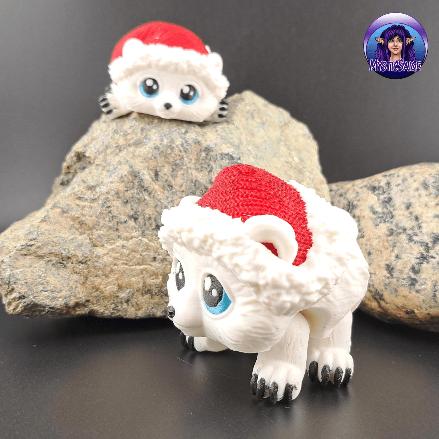 Santa Bear Puffling - Extra Model 3d model