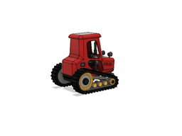 Candy Modern Tractor 3d model