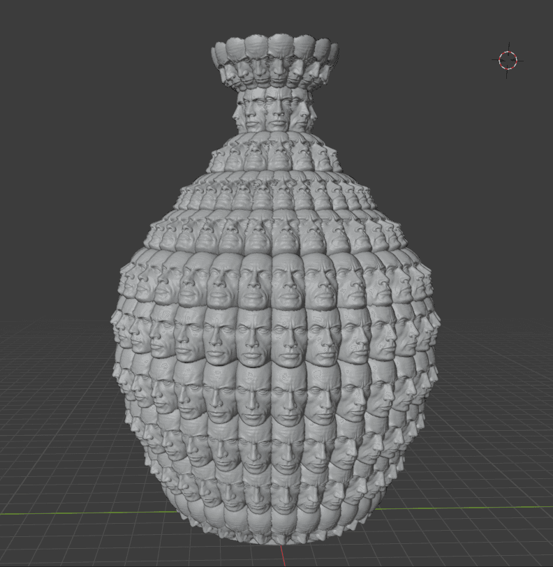 TheRockFaceVase.stl 3d model