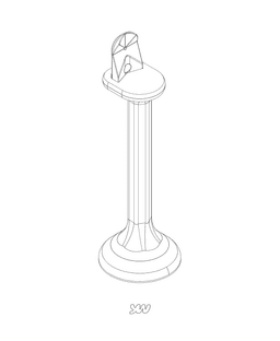 Candlestick holder for Philips Hue Play light bar 3d model