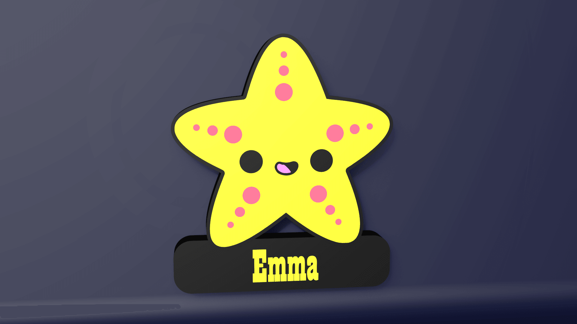 Cute Starfish – LED Strip compatible 3d model