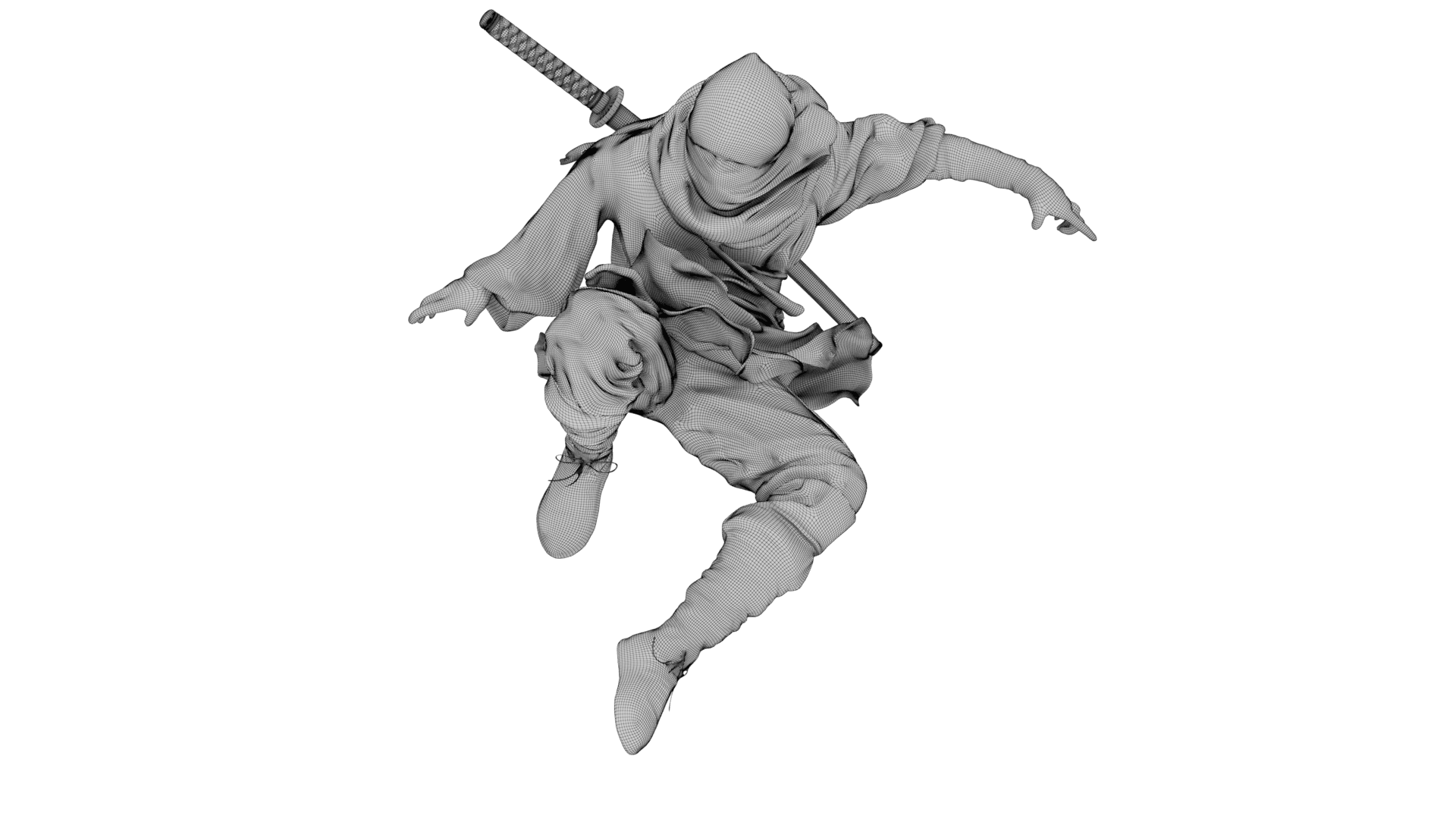 Ninja Shadow Leap 3d model