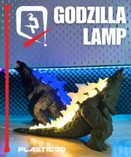 Godzilla Lamp – A Roaring Glow! 3d model