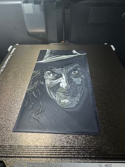"The Witch" - Huetober Monster Portraits in Hueforge 3d model