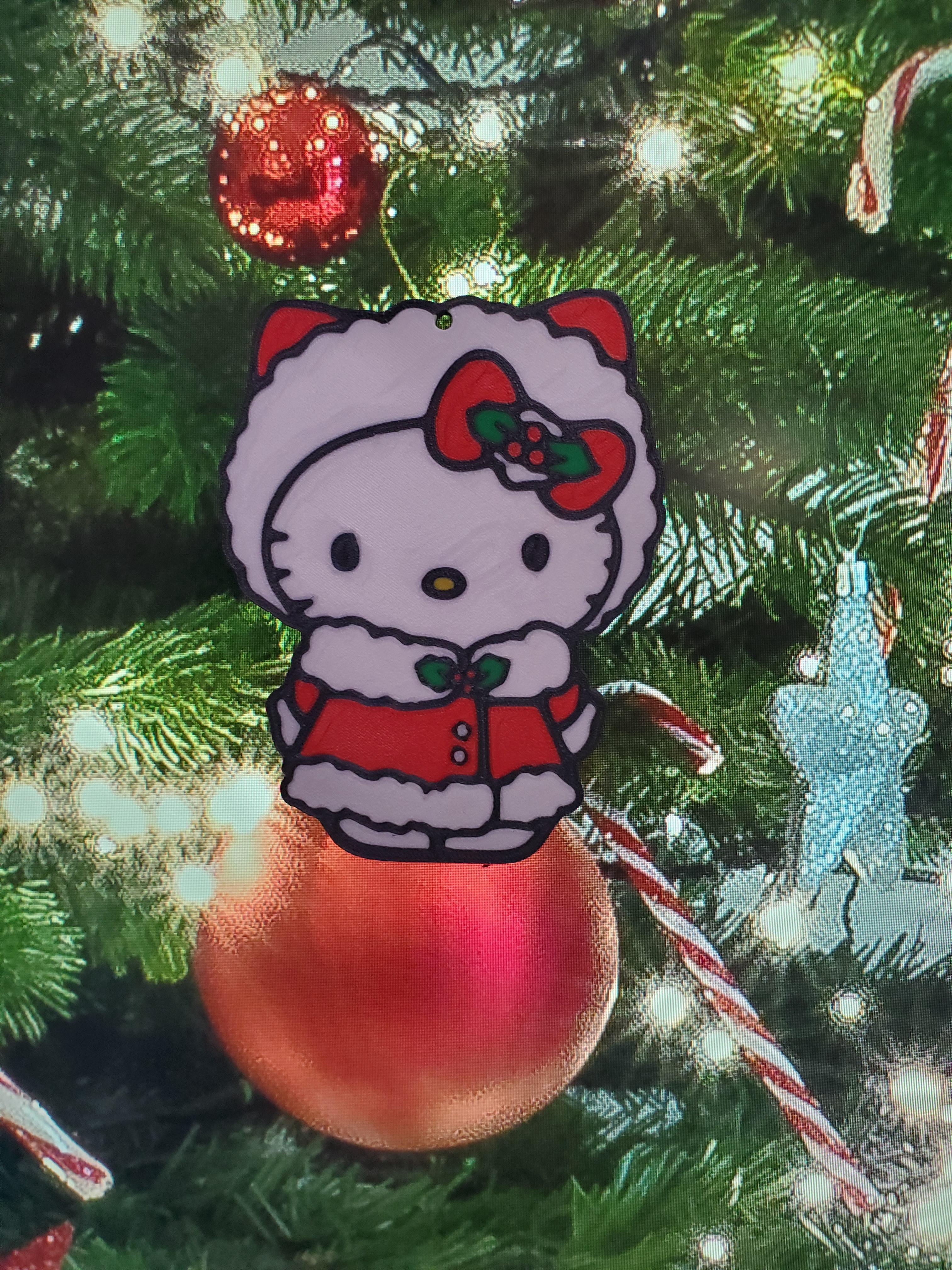 Hello Kitty Christmas Ornament 3d model