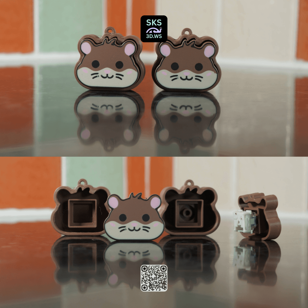 Hamster Mechanical Switch Fidget Clicker 3d model
