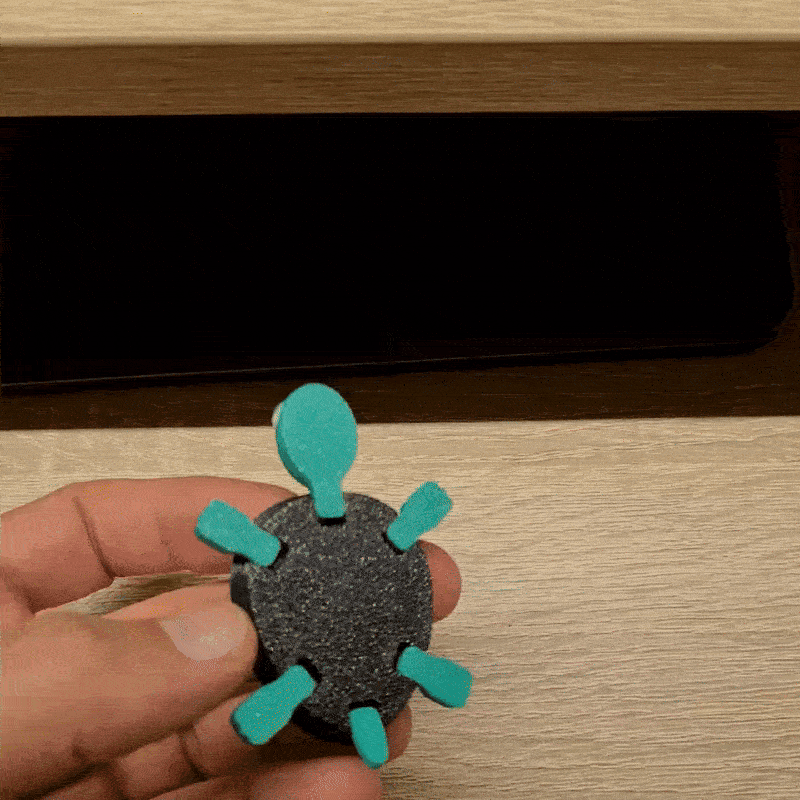 Print-in-place cute Turtle 3d model