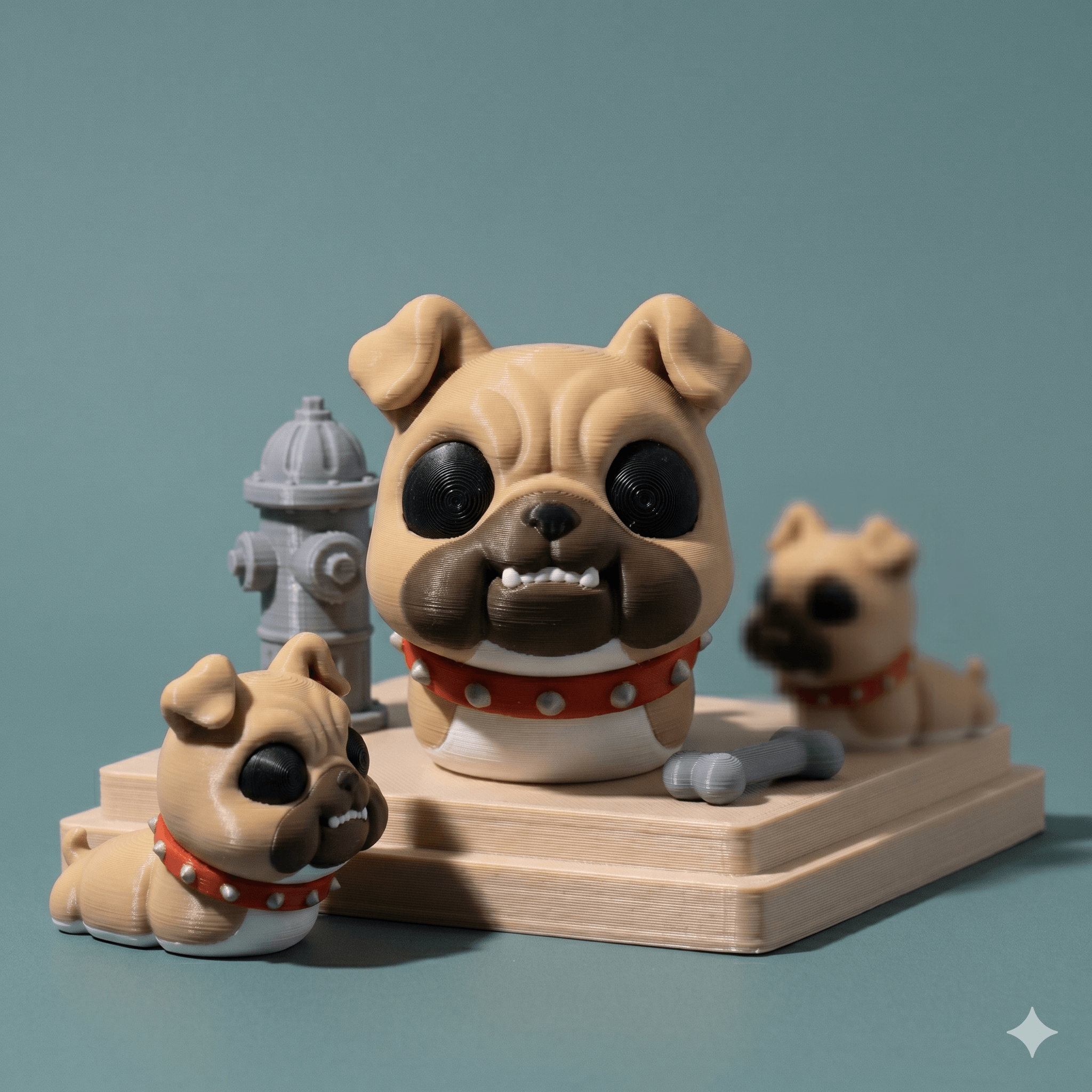 FlexiSlugs Bulldog - Flexi Articulated Chibi Slug STL 3d model