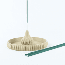 Zen Incense Holder STL | 3D Printable Decorative Tray | Modern Incense Burner Design 3d model