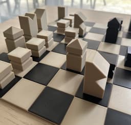 Minimal Chess Set - Beginner Friendly 3d model