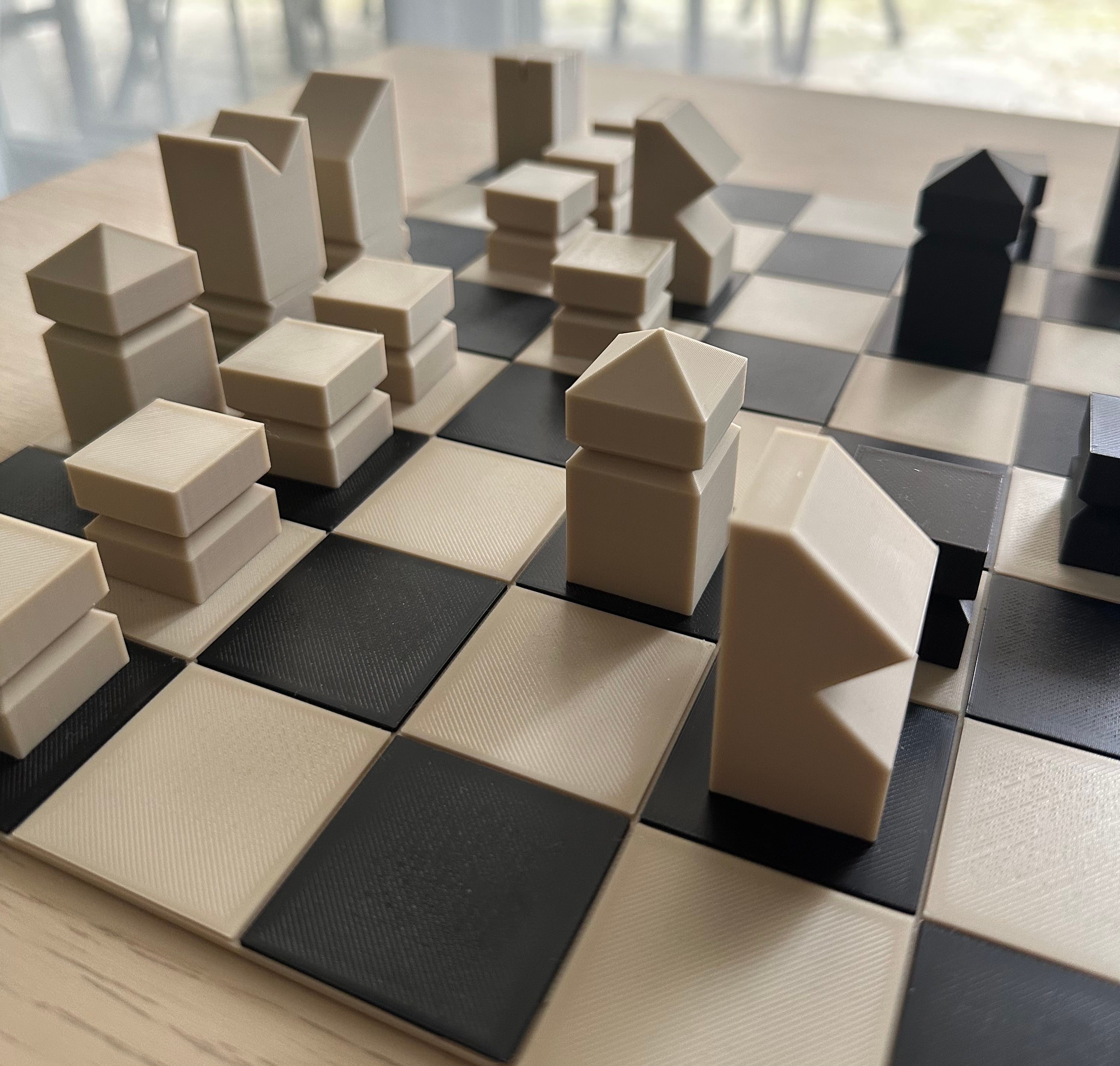 Minimal Chess Set - Beginner Friendly 3d model