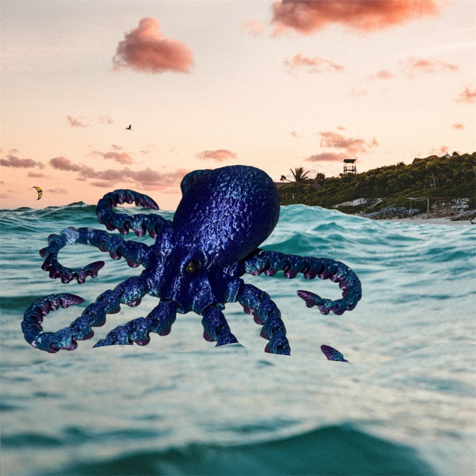 I love this textured octopus! It looks so cool!