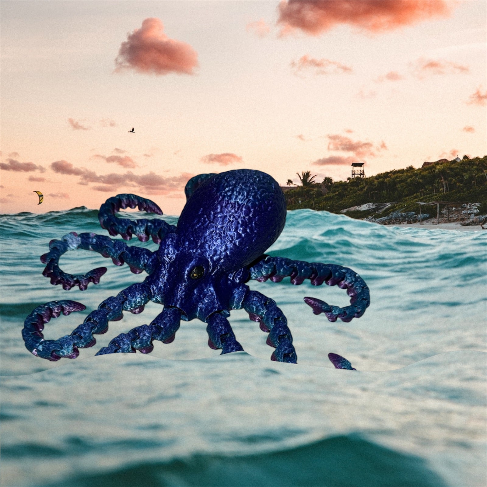 I love this textured octopus! It looks so cool!