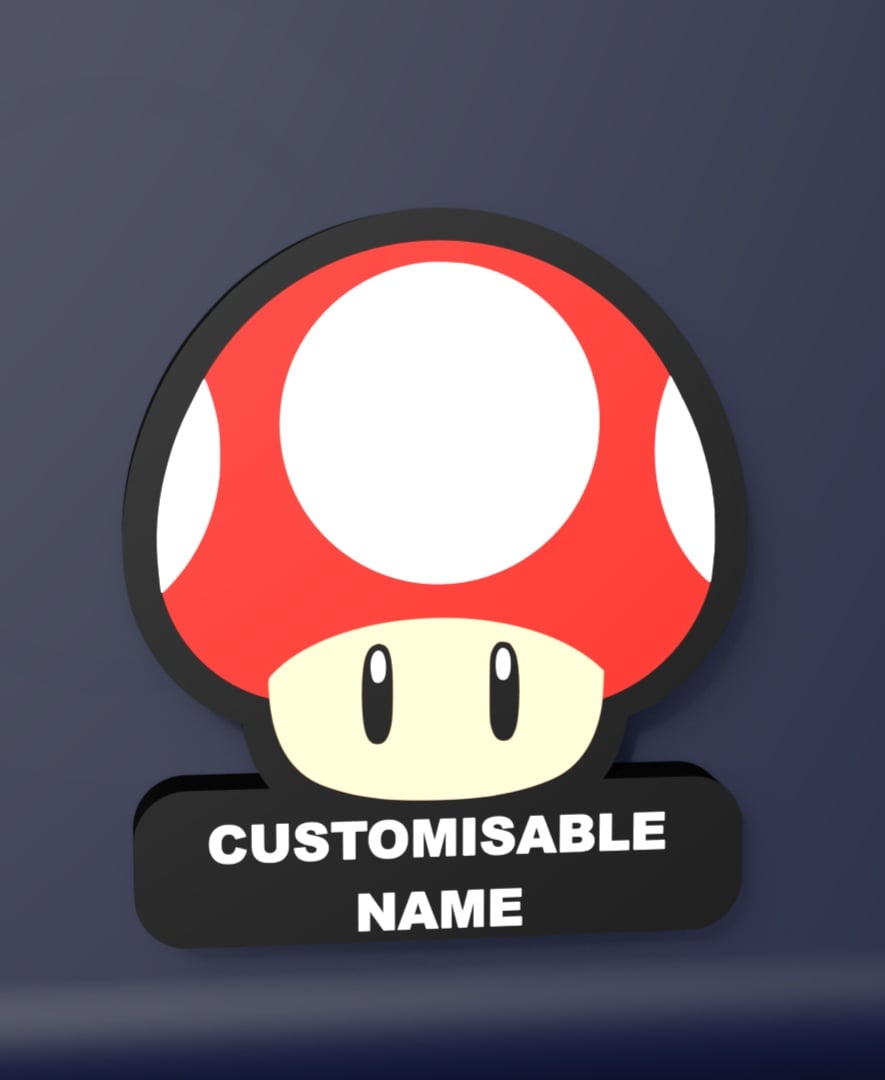Super Mushroom - LED Strip compatible 3d model