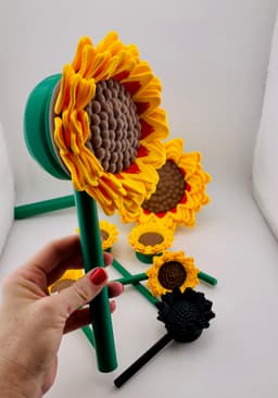Sunflower Stake 3d model