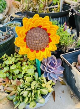Sunflower Stake 3d model