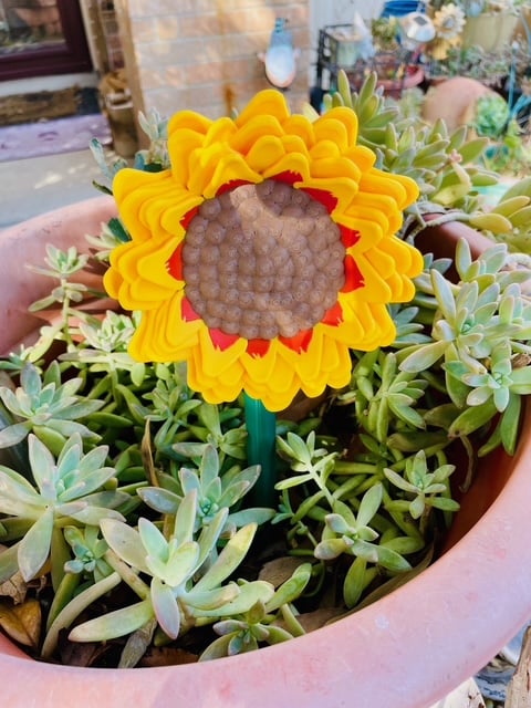 Sunflower Stake 3d model
